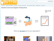 Tablet Screenshot of outfoxprevention.com